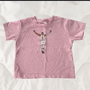 Rabbit Skins Josh Hart  Pink Basketball Graphic Tee